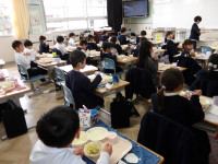 今年最後の給食